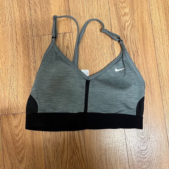 Nike Indy Women's Light-Support Padded V-Neck Sports Bra, Green Color, Size S - Picture 1 of 3